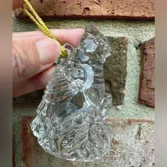 Gorham Crystal Holiday Birds Ornaments, Boxed Set of 3 Made In Germany - Picture 13 of 16